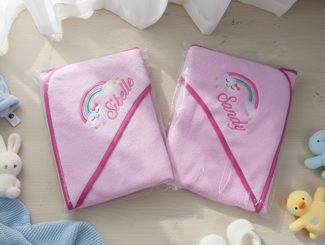 Hooded Towel + Bath Glove